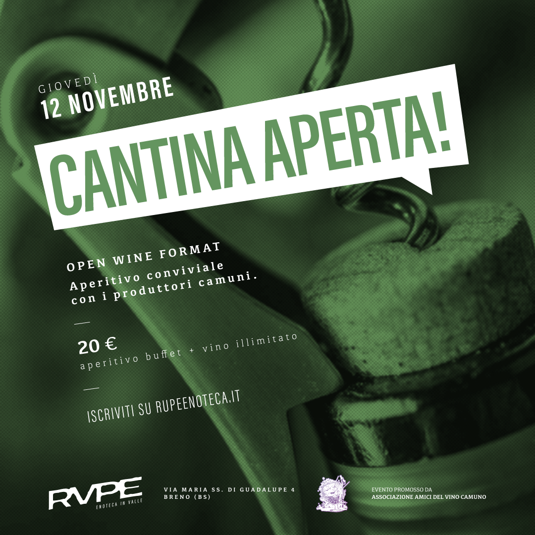 Cantina Aperta! - Giovedì 12 Novembre