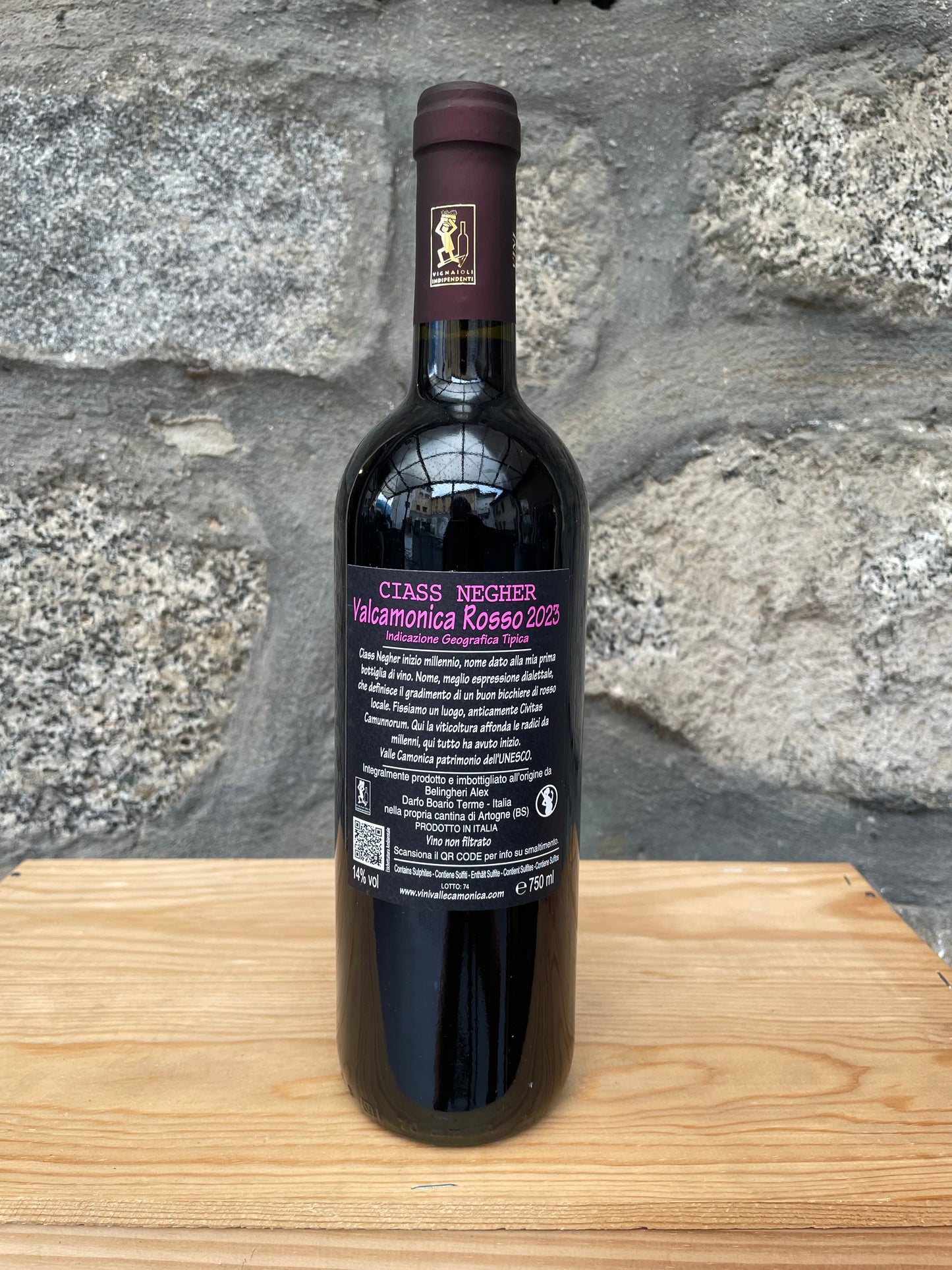 2023 - Ciass Negher Valcamonica Rosso IGT- Agricola Vallecamonica